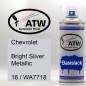 Preview: Chevrolet, Bright Silver Metallic, 16 / WA7718: 400ml Sprühdose, von ATW Autoteile West.